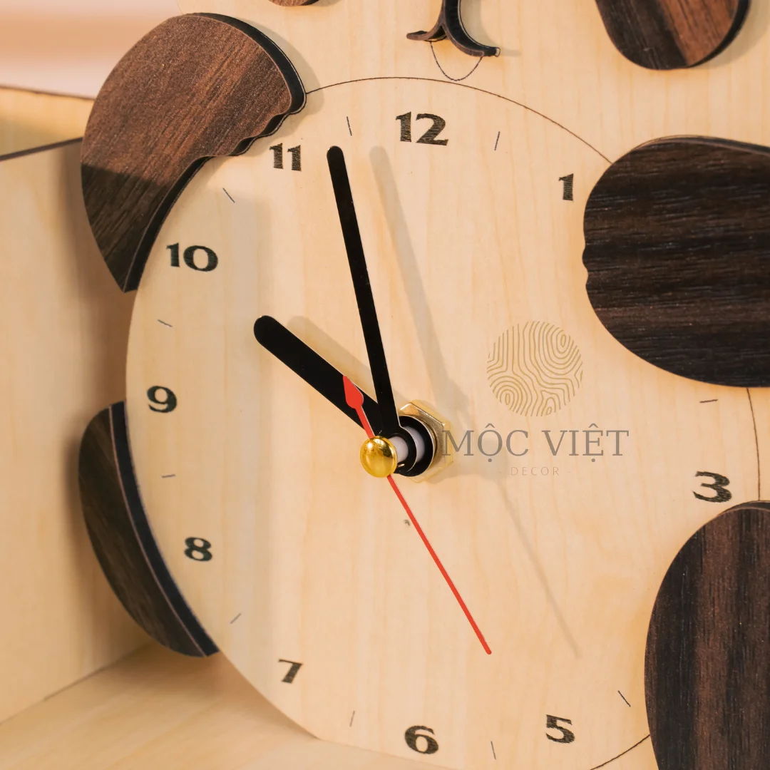 Đồng hồ gỗ để bàn
