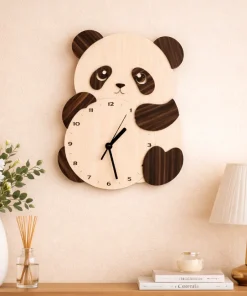 Đồng hồ treo tường hình gấu trúc