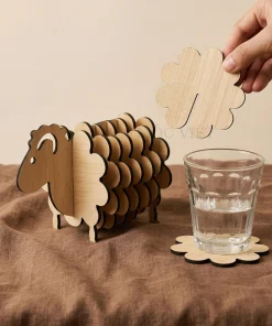lót cốc gỗ