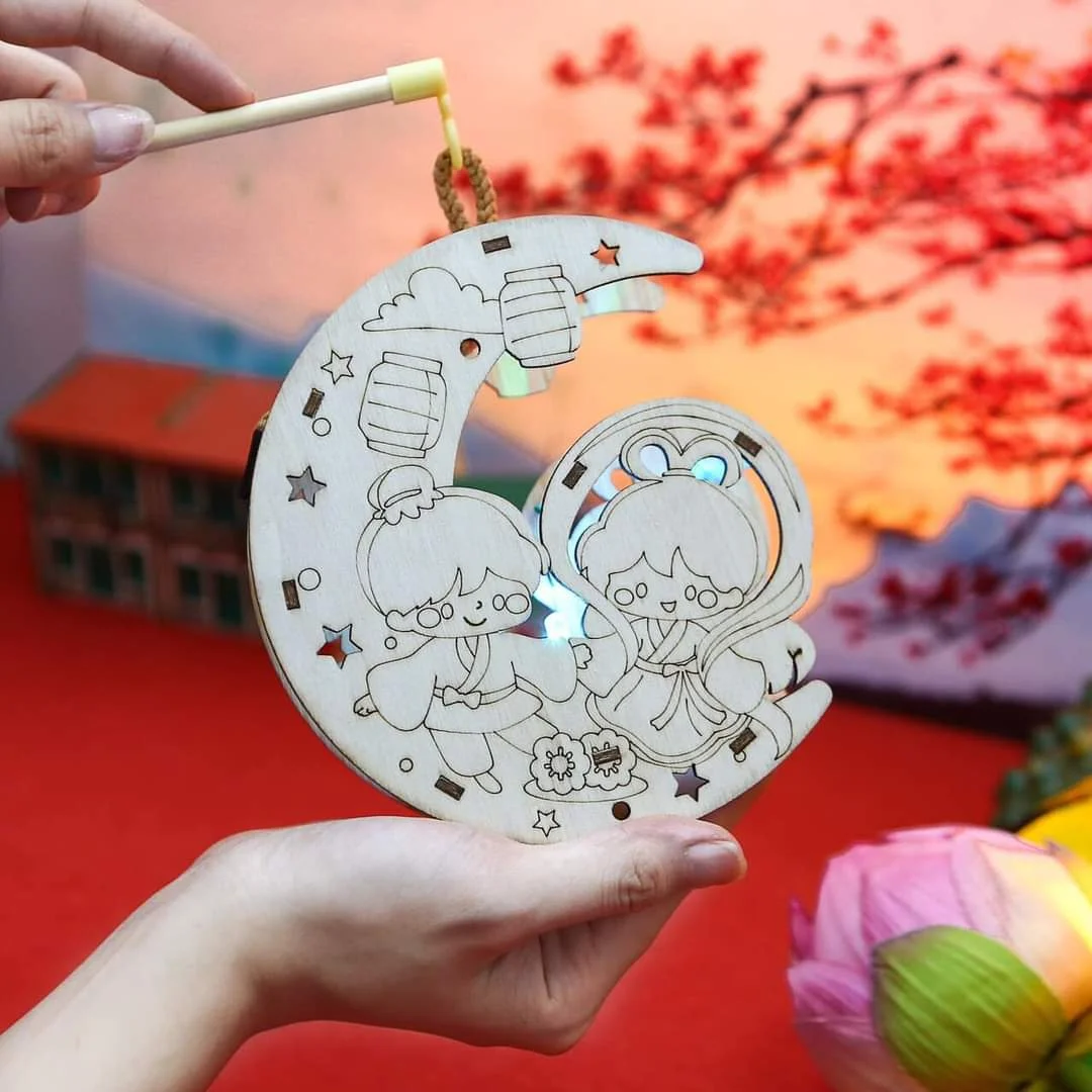 Đèn lồng tự tô màu