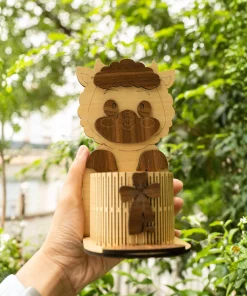 Ống cắm bút bằng gỗ